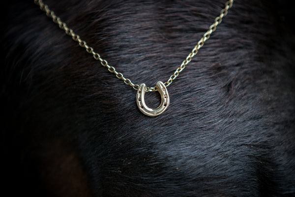 Horse Shoe Pendant - 9ct Gold