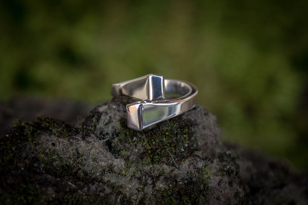 Nail Ring - Sterling Silver - Double