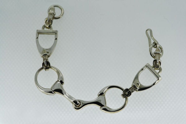 Snaffle Bit and Stirrup Bracelet