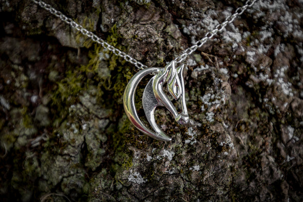 Horse Head Pendant - Sterling Silver
