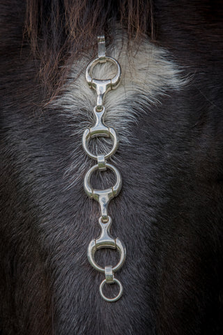 Snaffle Bit Bracelet - Sterling Silver - Large